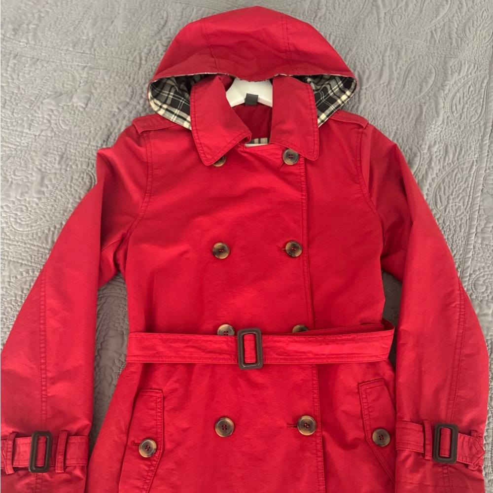 Zara Red Kids Raincoat with Hood